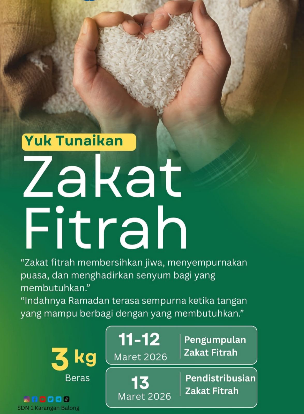 Menunaikan Zakat di Sekolah